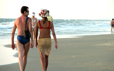 Walking  nearby Sauble Beach